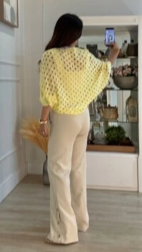 Poncho Tricot Curto Ema Com Entremeios