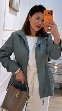 Parka Casaco Amanda Capuz Removível