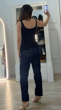 Regata Malha Decote Em U Aline Alças Largas