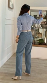 Maxi Camisa Talita Com Pregas Nos Punhos