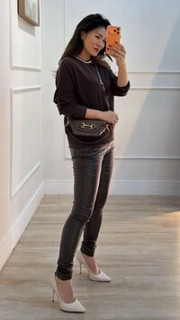 Blusa Tricot Jessica Detalhe Listrado Na Gola