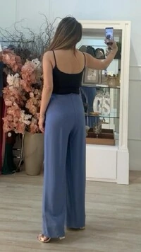 Calça Pantalona Pietra Pala Larga Com Elástico