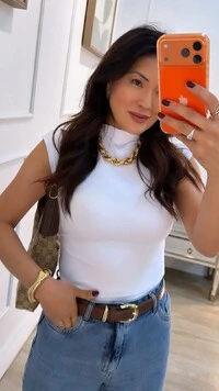 Blusa Muscle Canelada Larissa Gola Alta