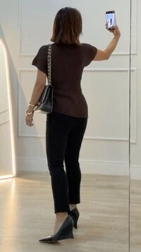 Blusa Tricot Canelado Assimétrica Catherine