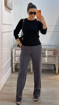 Blusa Tricot Pandora Corações Em Relevo Frontais E Nas Mangas