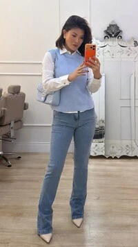Blusa Regata Tricot Natasha Gola Careca