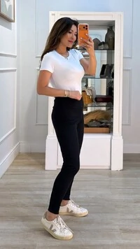 Calça Malha Canelada Paola Pala Larga