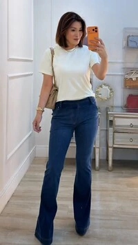 Blusa De Malha Thelma Gola Careca E Mangas Curtas
