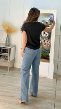 Blusa Ampla Steff Canelada Com Detalhes Texturizados