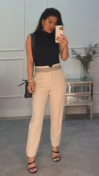 Blusa Regata Lastex Pry Gola Alta
