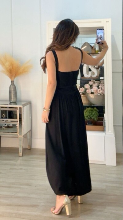 FotoVestido Longo Ana Decote Coração E Fenda Frontal