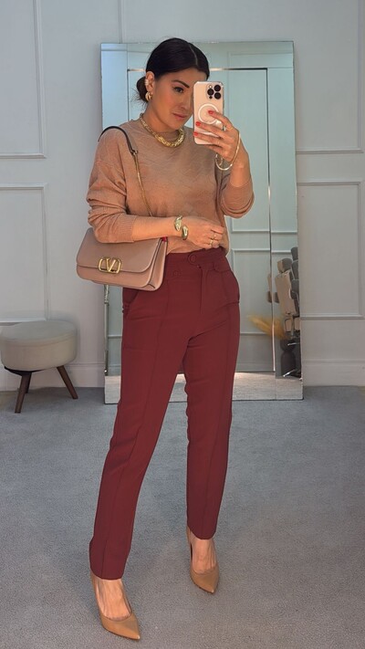 Foto Blusa Tricot Nathalia Losangos Texturizados Pela Peça