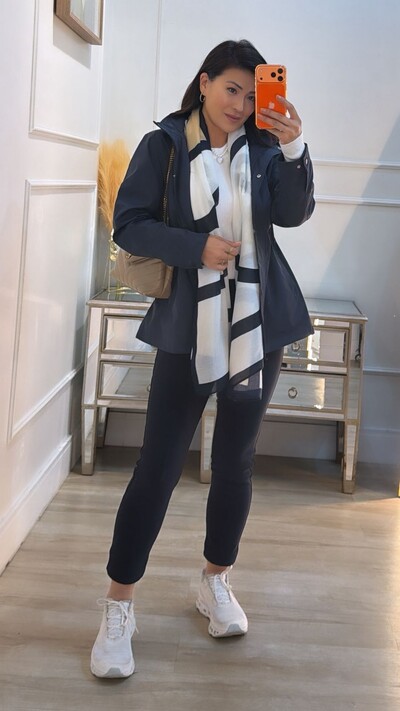 Foto Lenço Pashmina Estampado Retangular