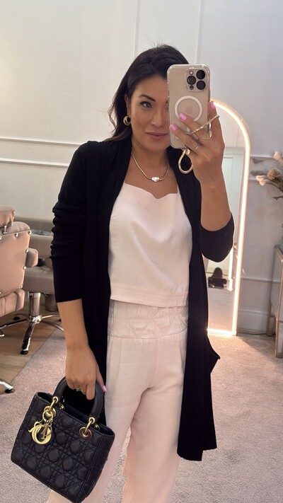 FotoCardigan Alessia Detalhes Canelados E Bolsos Frontais
