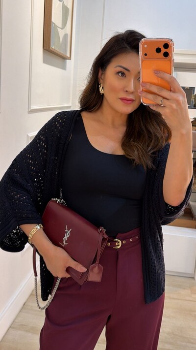 FotoKimono Tricot Vazado Fabi Mangas 3/4