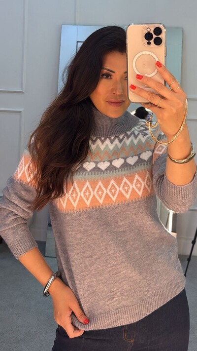 FotoBlusa Tricot Estampado Multicolor Angelica
