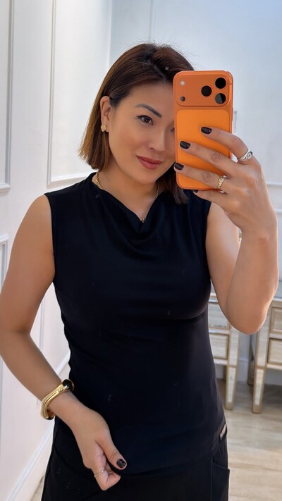 Foto Blusa Regata Lavínia Gola Abaulada