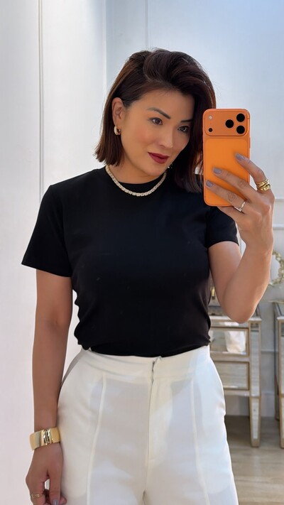 Foto Blusa De Malha Joyce Texturas Caneladas