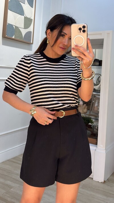 FotoBlusa Tricot Listrada Com Entremeios Bonnie