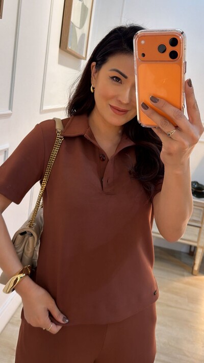 FotoConjunto De Moletom Suzy Blusa E Calça Pantalona