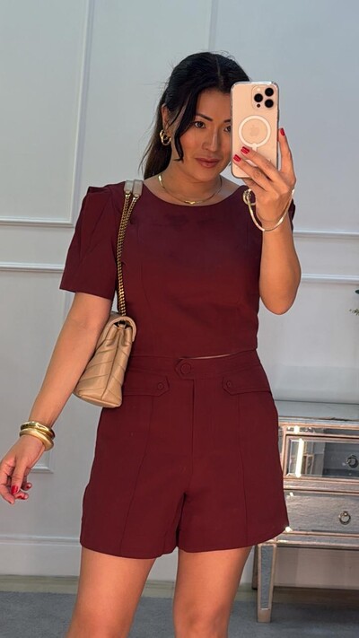 FotoCropped Alfaiataria Mangas 3/4 Cibele Decote V Posterior