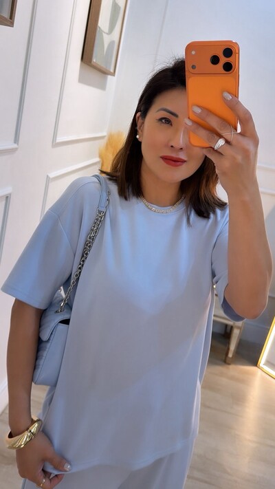 Foto Conjunto Helena Blusa E Calça Pantalona