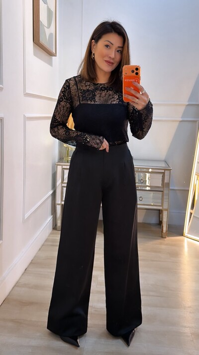 Foto Blusa De Renda Diana Com Top