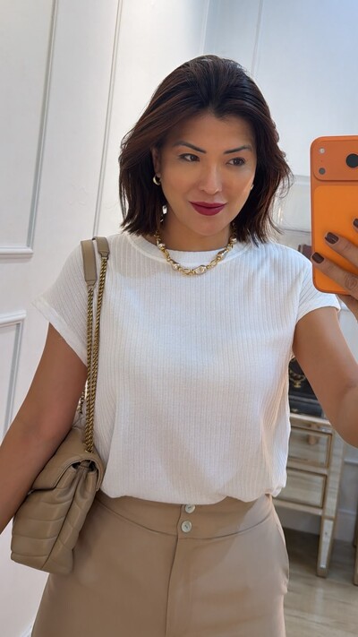 Foto Blusa Ampla Karine Laterais Com Drapeado