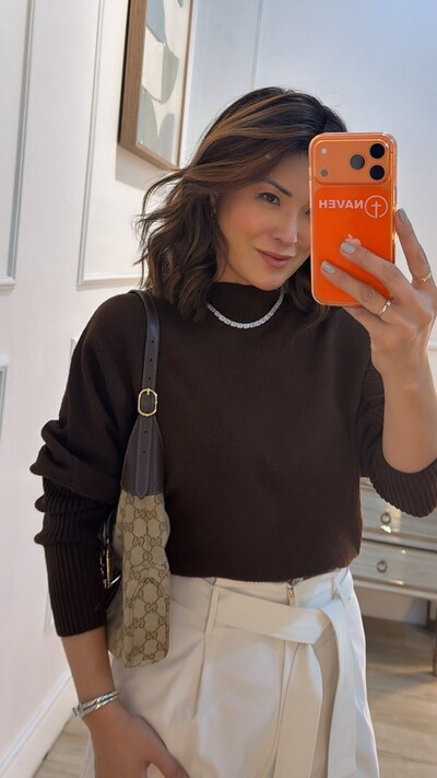 Foto Blusa Morcego Tricot Dafne Punhos Largos