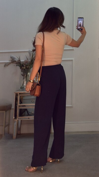 FotoCalça Pantalona Teresa Amarração Com Tassel Nas Pontas