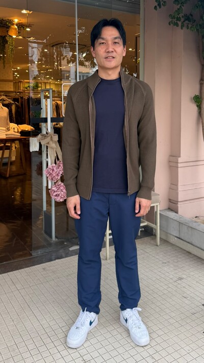 Foto Suéter Tricot Pedro Gola Alta Zíper Frontal