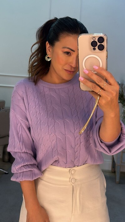 FotoBlusa Tricot Sueli Com Maxi Trançados