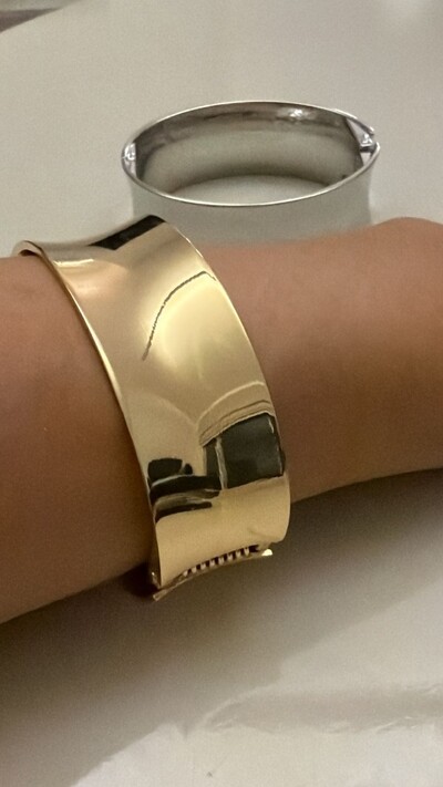 FotoBracelete Liso Largo Oval