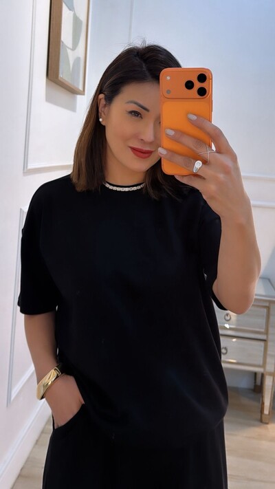 Foto Conjunto Helena Blusa E Calça Pantalona
