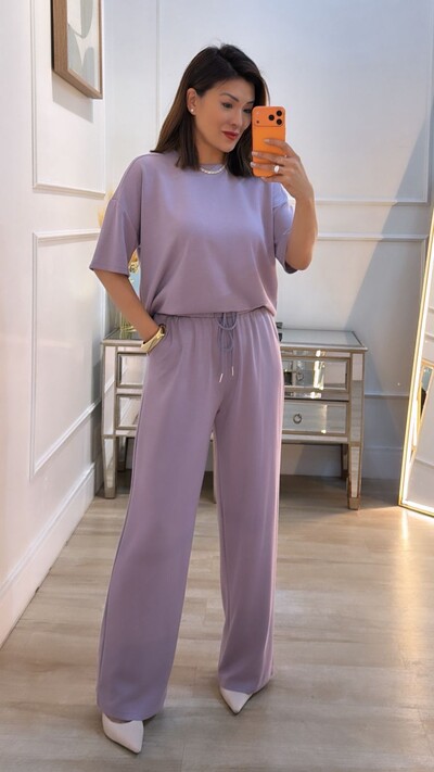 Foto Conjunto Helena Blusa E Calça Pantalona