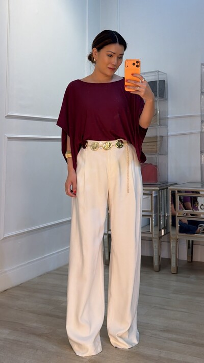 Foto Blusa Ampla Texturizada Glaucia