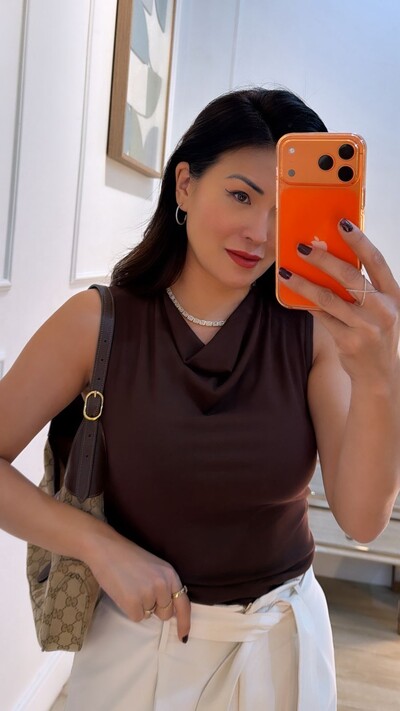 Foto Blusa Regata Lavínia Gola Abaulada
