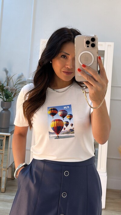 FotoT-Shirt Estampa Balões