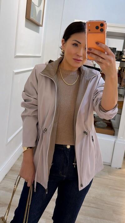 FotoParka Dupla Face Capuz Removível Manu Com Puxadores Reguláveis