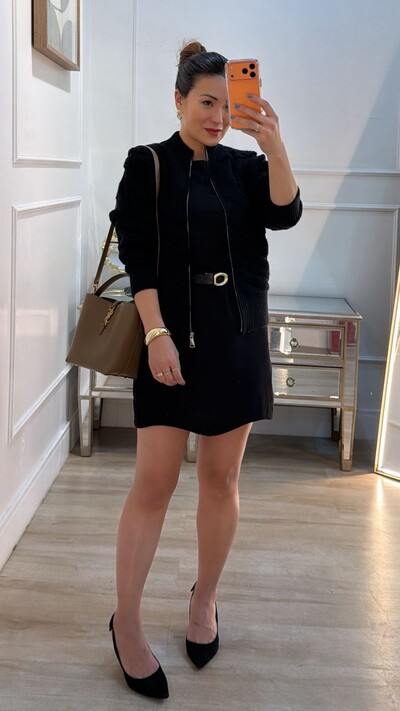 Foto Jaqueta Casaco Tricot Gola Alta Nicolly Nervuras Em Relevo