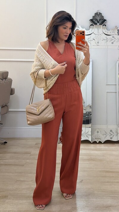 Foto PRÉ-VENDA DATA ESTIMADA DE ENVIO DIA 10/10 Kimono Capa Tricot Lulu Punhos Largos Canelados