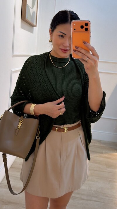 FotoBlusa Regata Tricot Natasha Gola Careca