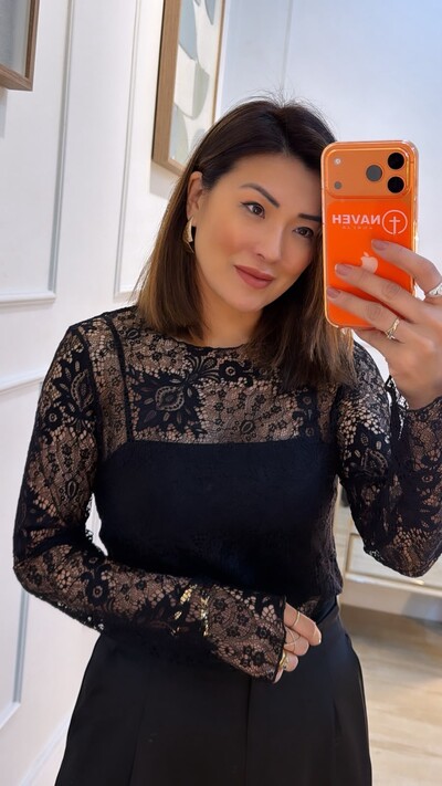 Foto Blusa De Renda Diana Com Top
