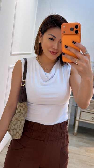 Foto Blusa Regata Lavínia Gola Abaulada
