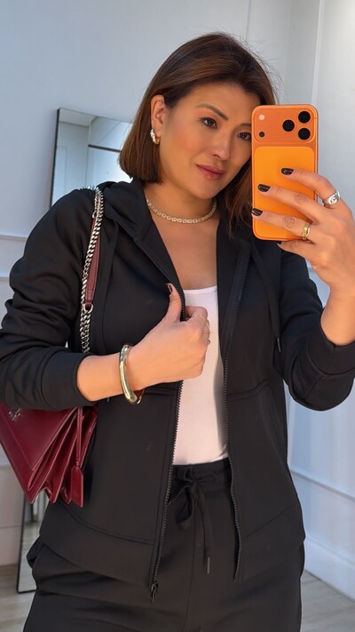Foto Jaqueta Casaco Moletom Dalila Bolsos Frontais