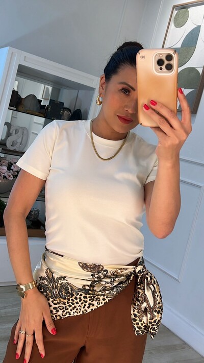 FotoLenço Acetinado Estampado