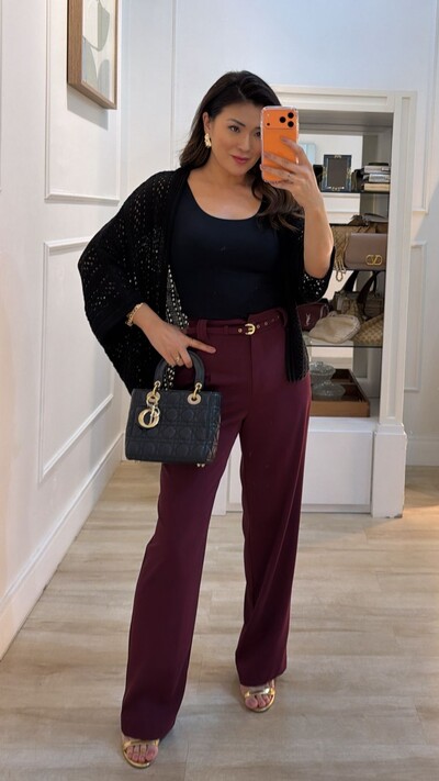 Foto Kimono Tricot Vazado Fabi Mangas 3/4