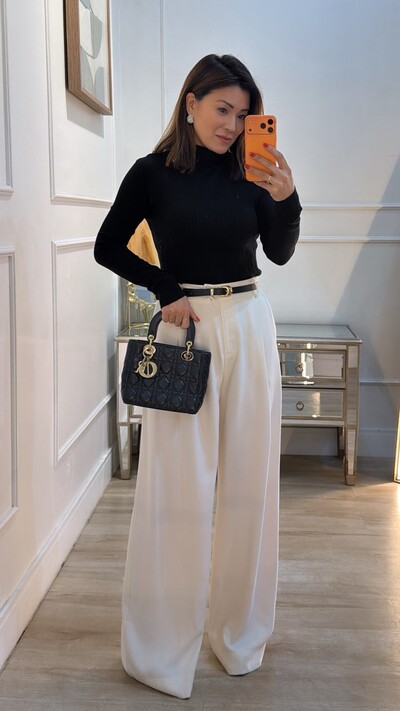 Foto Blusa Tricot Cacharrel Luna Relevo Na Vertical E Nevuras Em Zigue E Zague