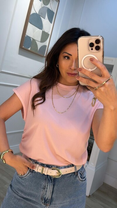 FotoBlusa Ampla Steff Canelada Com Detalhes Texturizados