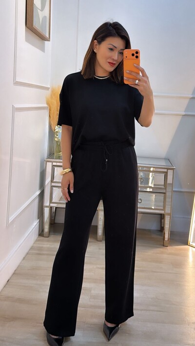 Foto Conjunto Helena Blusa E Calça Pantalona